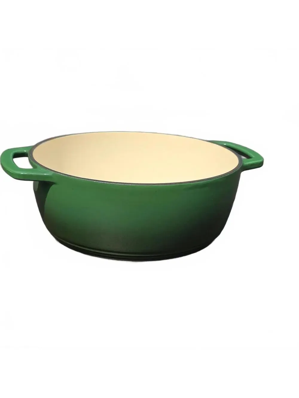 2.5 QT Enameled Cast Iron Dutch Oven with Lid Nonstick Cookware for Baking Green